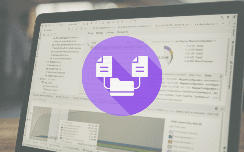 A 3D illustration of a secure data cloud and technical icons on a computer monitor, showing how companies collect public data without getting blocked.
