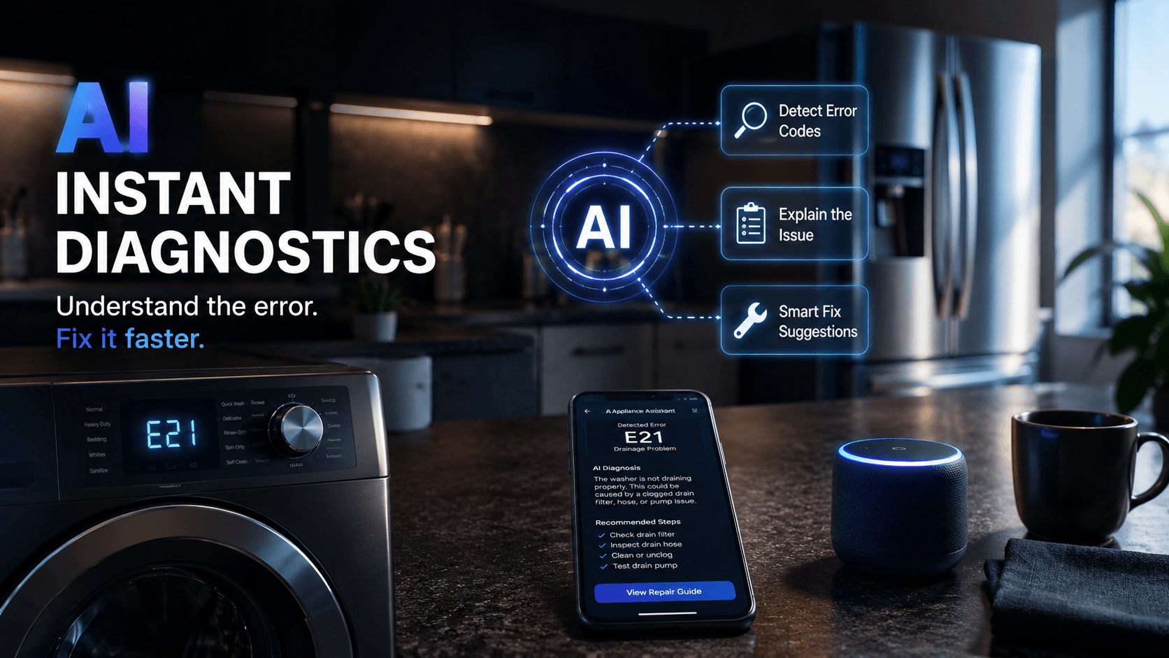 How To Use AI For Instant Appliance Repair Diagnostics & Error Codes
